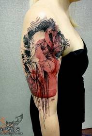 arm woman tattoo pattern