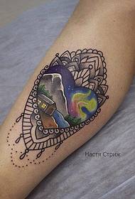 Nilkka Brahma tähtitaivas maisema tatuointi tatuointi malli