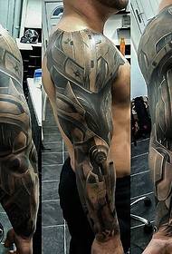 man's right hand handsome flower arm armor tattoo picture