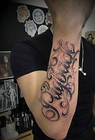 arm fashion flower body English tattoo Tattoo