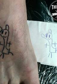рисунок татуировки картины вашего ребенка на руке