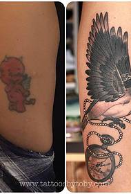 Bird Cover Tattoo Pattern