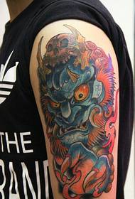 big arm color old traditional domineering tattoo pattern