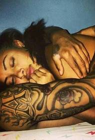 couple arm totem tattoo hug you