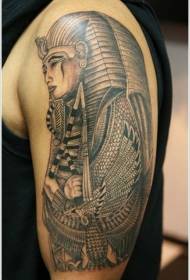 Fet prachtige 诶 en Farao en machtsymboal tatoetmuster
