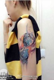 Arm Colour Hourglass tattoo maitiro
