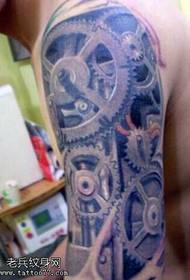 Arm machine tattoo pattern
