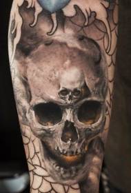 Geweldig schedel schedel tattoo patroon