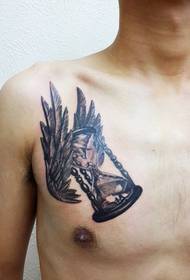 Cool death zandloper tattoo patroon