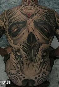 Back realistic tattoo tattoo pattern