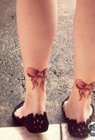 Bow Tattoo Pattern: Leg Bow Tattoo Pattern Tattoo Picture