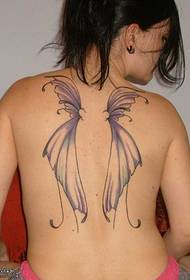 Rebirth butterfly wing tattoo pattern