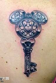 Iphethini ye-tattoo key emuva