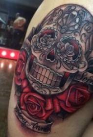 Taro uzorak tetovaža 10 boja tetovaža kreativni cvjetni lubanja tetovaža uzorak