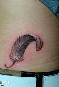 Waist wings tattoo pattern