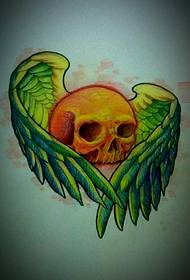 Personalizirane slike šarenih zmajevih krila tetovaže