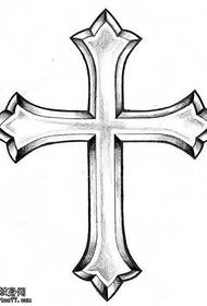 Manuscript cross tattoo pattern