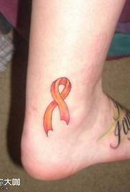 Motif de tatouage avec un arc de pied