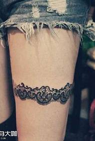 Pretty lace tattoo pattern