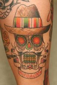 Lábszínű mexikói tetoválás kép