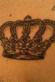 Bela krono tatuaje ŝablono