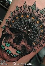 Palania indian skull tattoo tattoo
