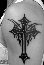 Arm cross totem tattoo pattern