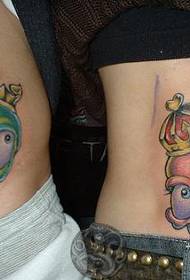 Eiropas un Amerikas Šantou pāris tetovējums