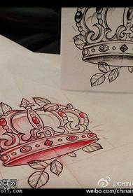 Crown tattoo manuscript works shared by tattoos