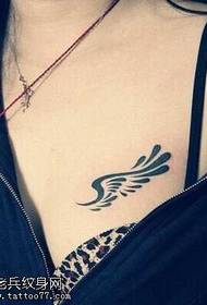 Lille vinge totem tatoveringsmønster