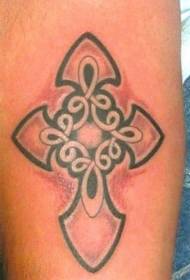 Keltiskt kors tatuering mönster