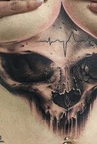 Realistic tattoo on the chest