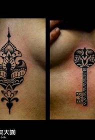 Key totem tattoo pattern