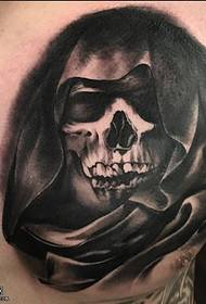 Chest death tattoo tattoo pattern