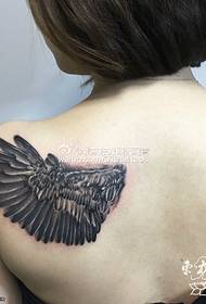 Ink ink wings tattoo pattern on the shoulder