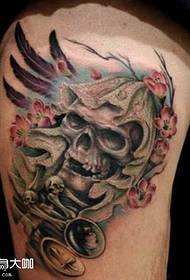 skull tattoo pattern