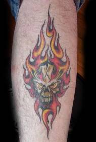 skullflame ფერის ტატულის ნიმუში