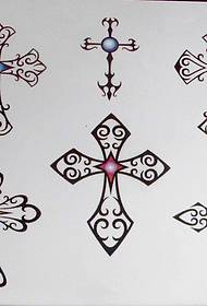 a totem cross tattoo pattern