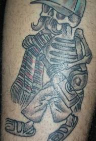 Brazo negro gris mexicano tatuaje patrón