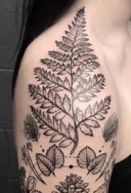 Paisaiaren tatuaje eredua - Natura estetikoa bakarra Paisaia tatuaje eredua