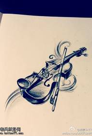 Violin tattoo manuscript picture