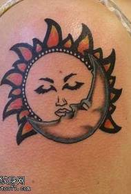 Arm sun totem tattoo pattern
