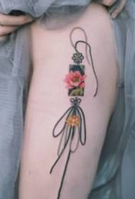 9 małych świeżych i pięknych zdjęć tatuażu z węzłem liny