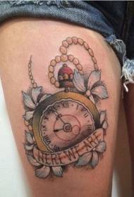 modeli tatuazh i orës artizanal i ndërlikuar i tatuazheve të orës