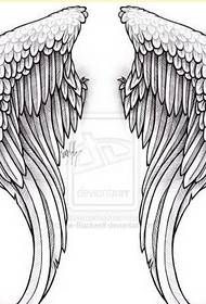 Personality fashion wings tattoo manuscript picture picture
