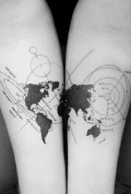 Tattoo maps take you around the world