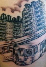 Fotos criativas de tatuagem 9 padrões de tatuagem de metrô em movimento rápido