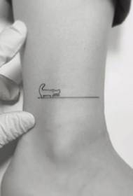 Linee super semplici, piccoli tatuaggi freschi