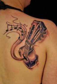 9 дизайна на китарни татуировки за китаристи