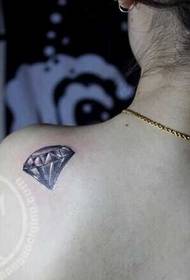 Zurück Diamant Tattoo-Muster